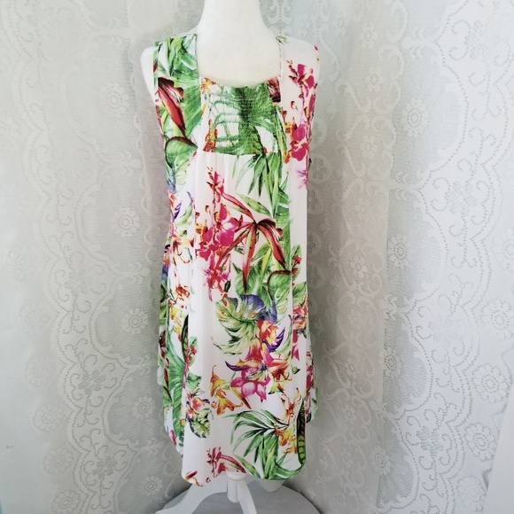 Umgee Flower Design Dress - Picture 5 of 7